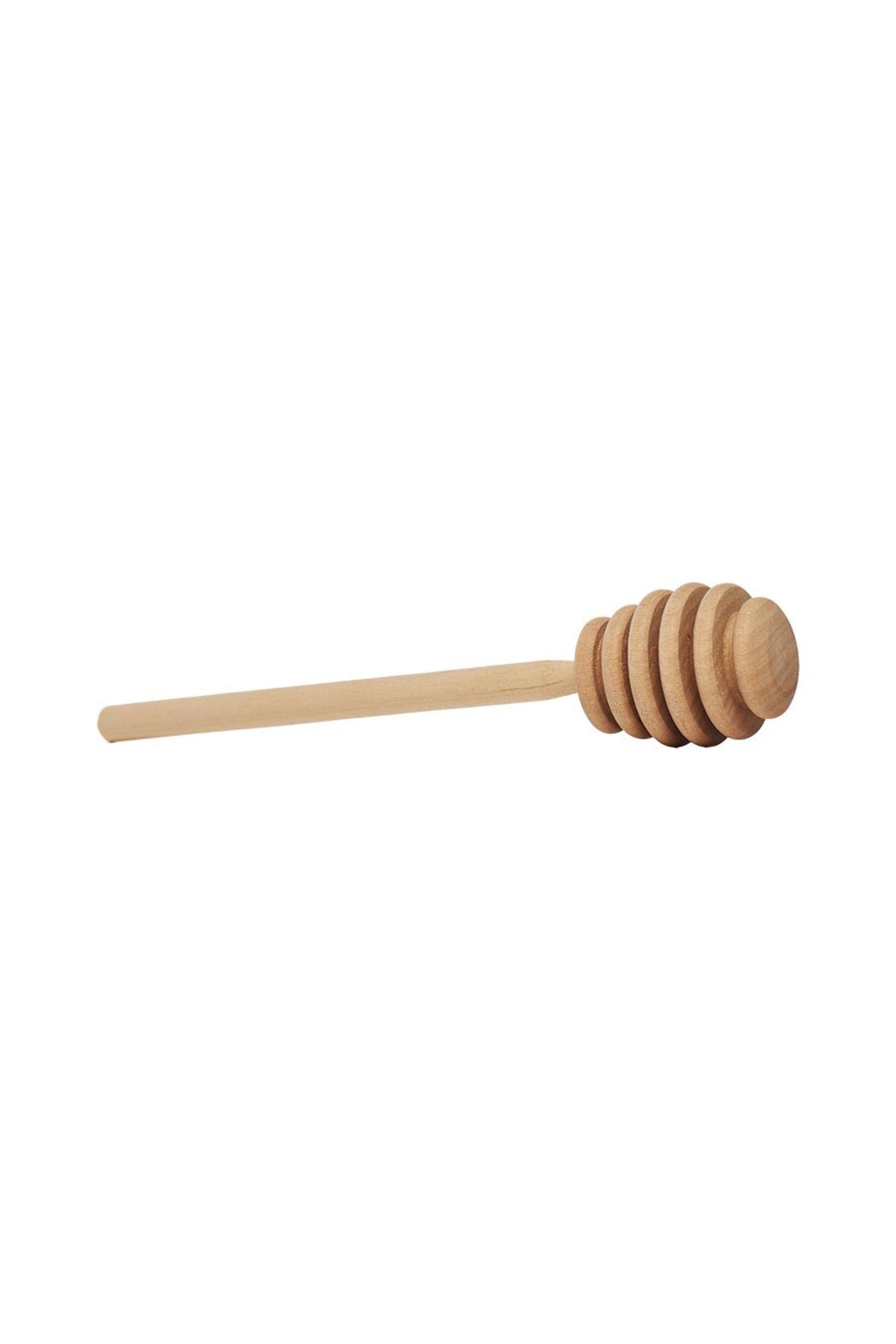 Birch wood honey dipper.