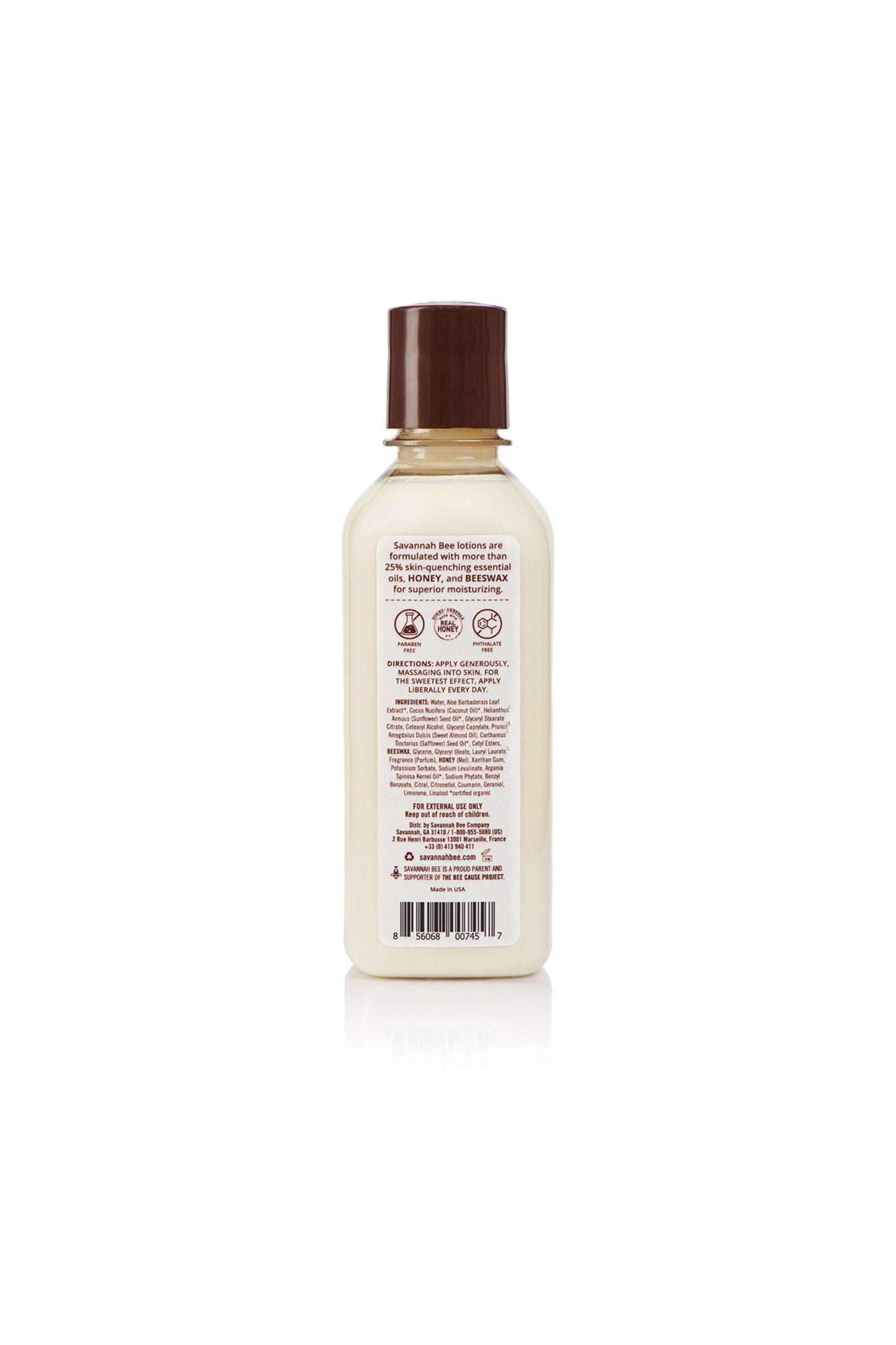 Orange Blossom Body Lotion 9.5 fl oz. back facing