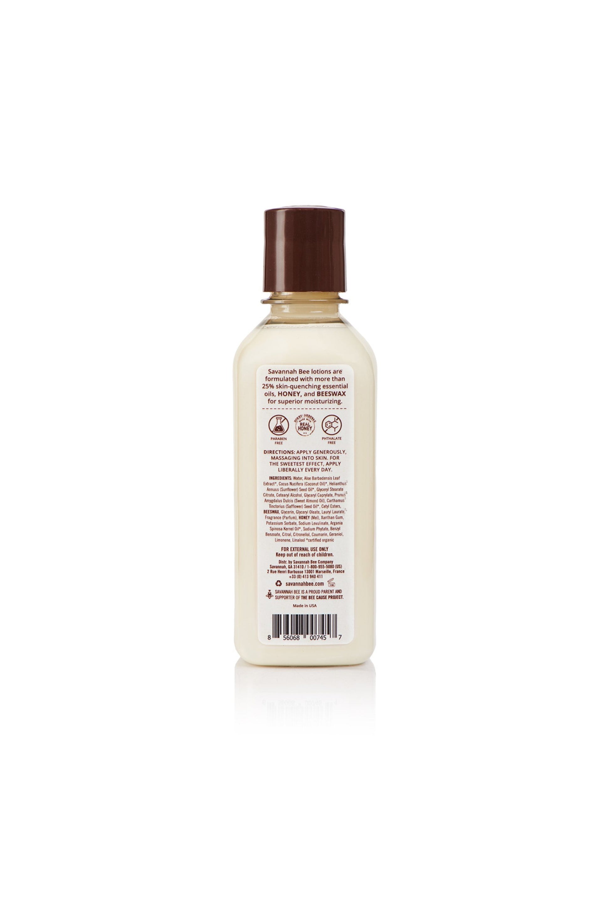 Orange Blossom Body Lotion 9.5 fl oz. back facing