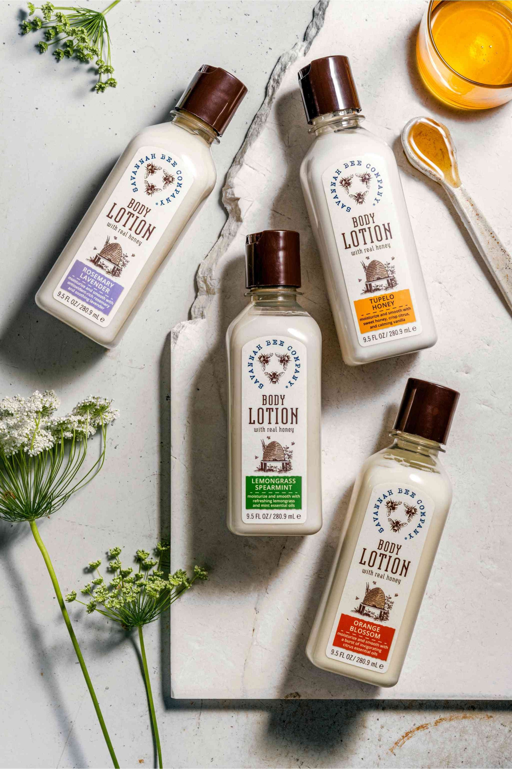 Rosemary Lavender, Tupelo Honey, Lemongrass Spearmint and Orange Blossom Body Lotion 9.5 fl oz.