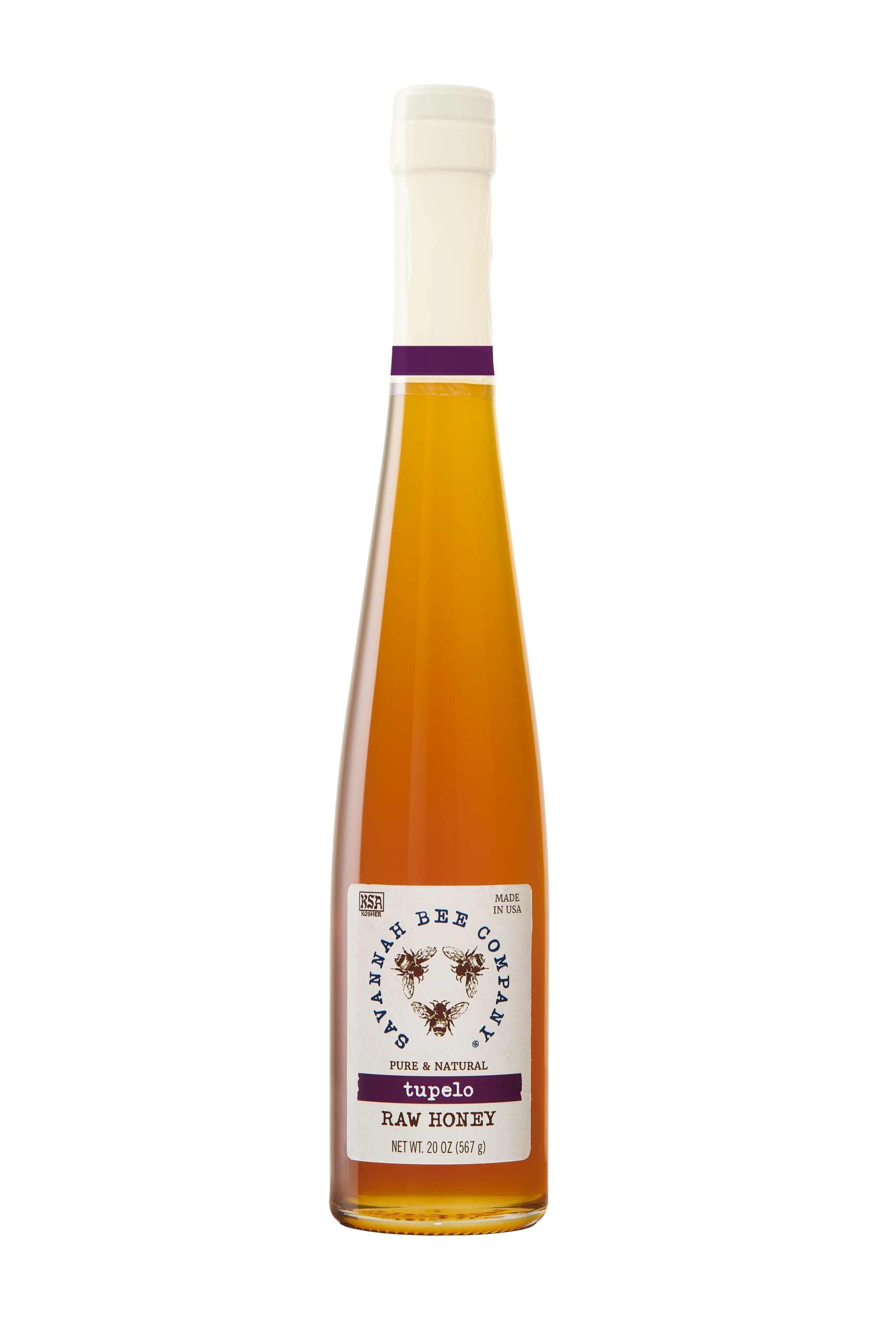 Pure & Natural Tupelo Raw Honey 20 oz. flute